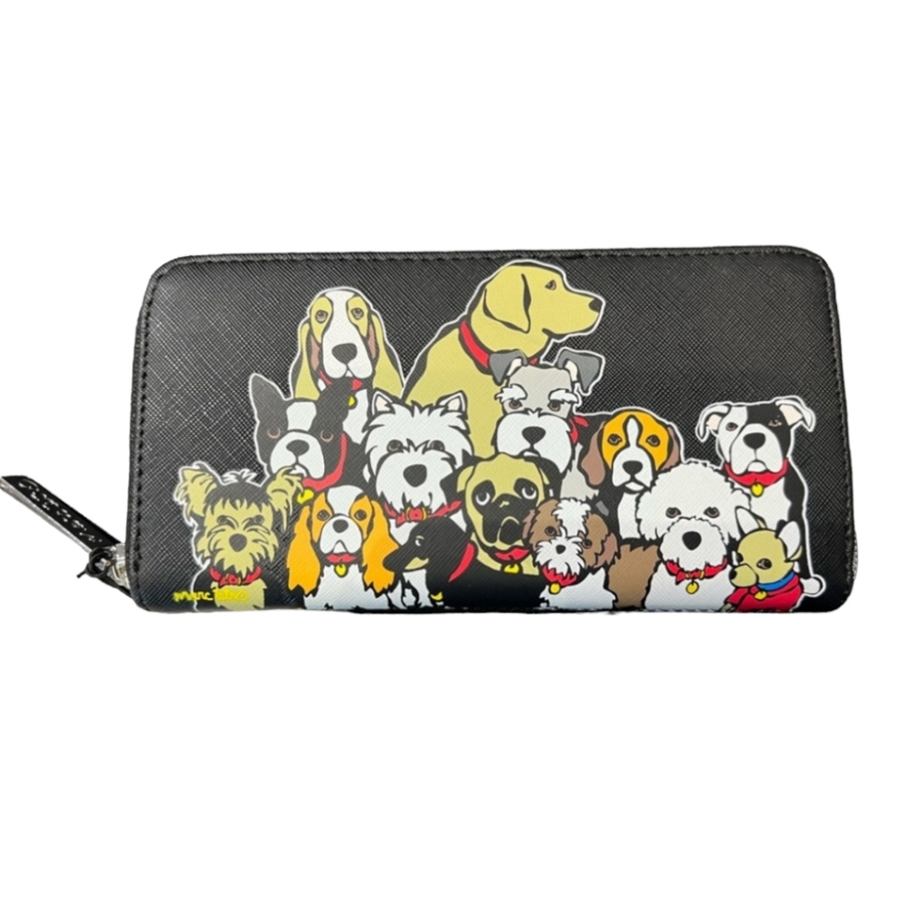 MARC TETRO Dog Pack Zip Around Wallet